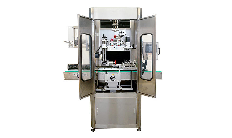 Machine d'étiquetage automatique de rétrécissement de bouteille d'ANIMAL FAMILIER de centrage MST-150B